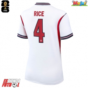 Inglaterra Declan Rice #4 Primera Equipación Mujer Mundial 2026 Manga Corta